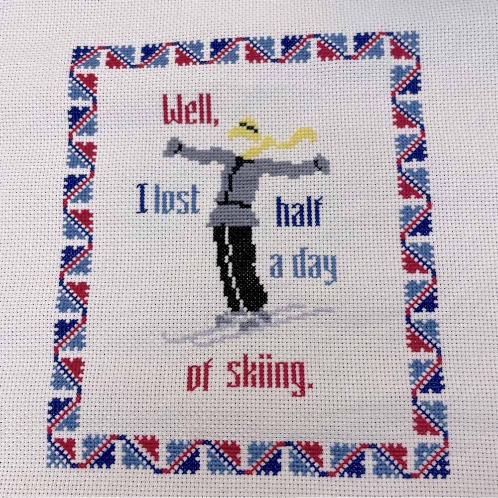 Handmade cross stitch artwork